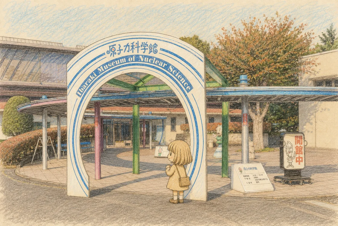 東海村の旅日記の挿絵
